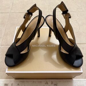 Michael Kors Black Strappy Heels